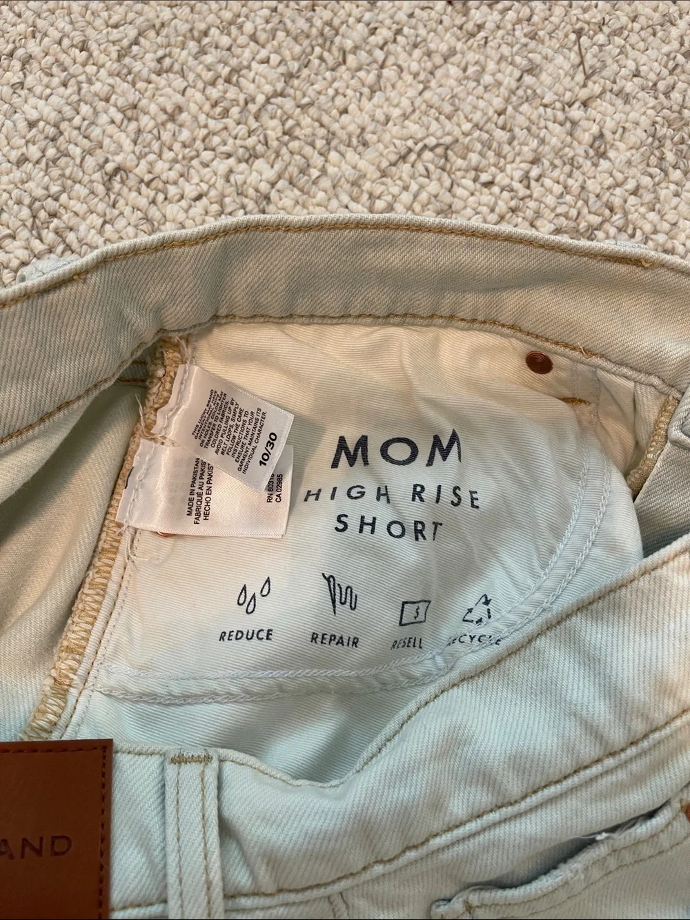 Lucky Brand Light Blue Distressed Denim Cutoff Shorts 10/30